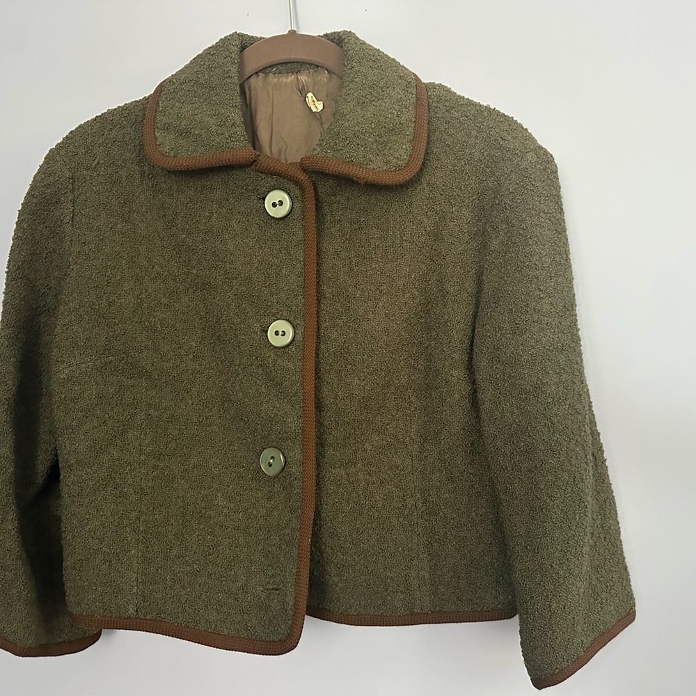 Olive Green Vintage Women's Jacket